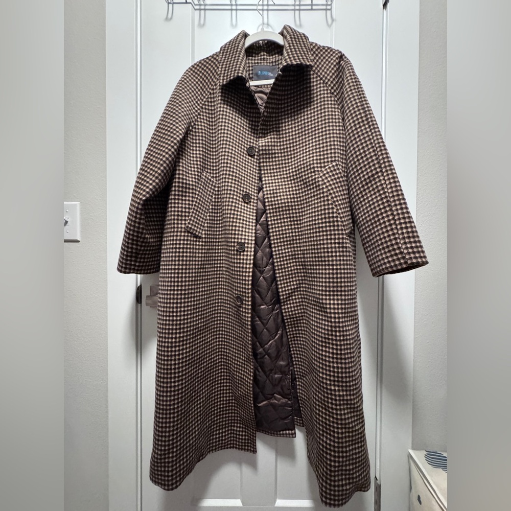 Plaid Wool coat